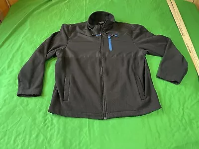 Snozu Jacket Men Large  Black Windbreaker /jacket Hiking Outdoor Logo Full Zip • $20