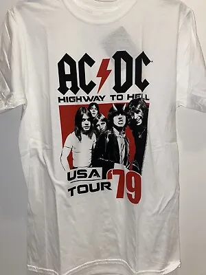 AC/DC Highway To Hell T-Shirt Tee Brand Retro Vintage Bands Size Large Rock ACDC • $35