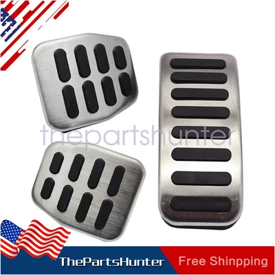 $15.29 • Buy 3pcs Clutch Gas Brake Foot Pedal Cover For VW Bora Golf MK3 MK4 Vento Lupo Polo