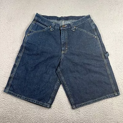 Lee Dungarees Cargo Carpenter Shorts Denim Jean Shorts Jorts Size 33 L Y2K • $18.88