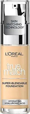 L'Oreal Paris True Match Liquid Foundation SPF 17 Available In 40 Shades 30ml • £8.99