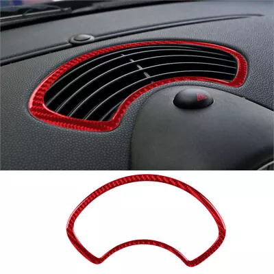 For Mini Cooper Red Carbon Fiber Car Interior Center Air Vent Cover Trim Sticker • $17.20