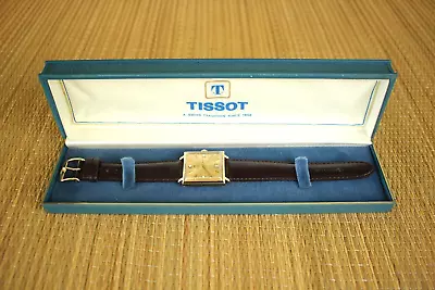 Collector Tissot Visodate Automatic Gold Date Dial Gold Case Watch + Box Set • $544.99
