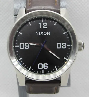 Men's Nixon  The G.I.   Quartz Watch W/ Original Leather Strap - Running • $40
