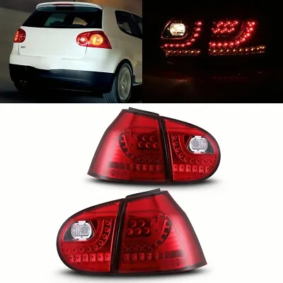 For 06-09 Volkswagen Golf 5 GTI Rabbit Tail Lights LED Brake Turn Signal Lamps • $180.99