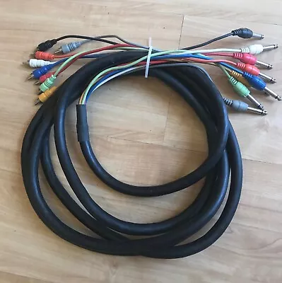 Hosa 12 Ft -  1/4  TS To RCA 8-Channel Audio Recording Snake • $26