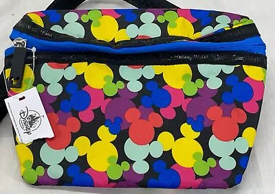 Disneyland Mickey Mouse Head Rainbow Print Fanny Waist Pack Disney Parks • $29.99