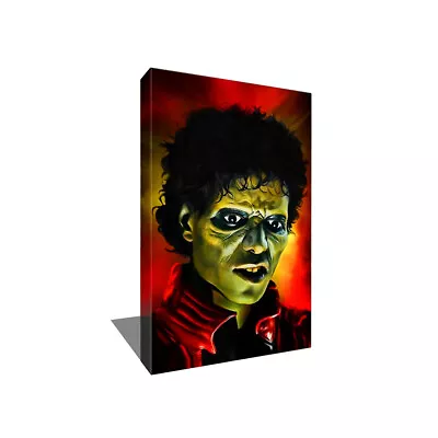 Zombie MICHAEL JACKSON Thriller Poster Photo Painting Artwork On CANVAS Wall Art • $96