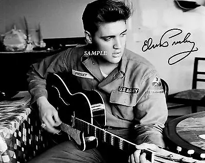 Elvis Presley #1 Reprint 8x10 Autographed Signed Picture Photo Man Cave Gift • $8.46
