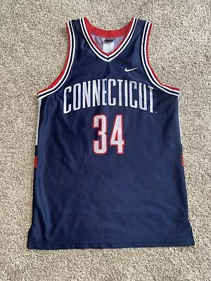 UCONN HUSKIES #34 Ray Allen Navy Nike Jersey Men Small USA • $79.99