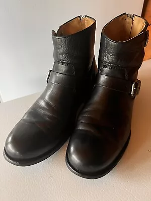 Frye Men’s Tyler Engineer Boots Back Zip Black Size 10.5 D Great Condition • $100