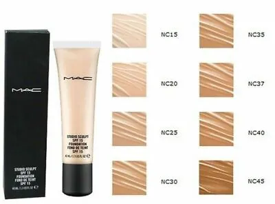 MAC STUDIO SCULPT SPF15 FOUNDATION 40ML /1.3 Oz CHOOSE YOUR SHADE - BNIB • $25