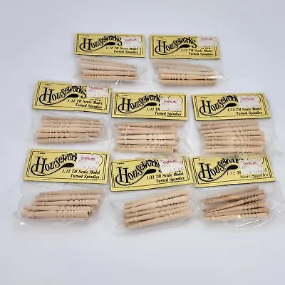 $40 • Buy Set Of 8 Houseworks Dollhouse Accessories  12pc Wood Spindles 7009 1/12 Scale