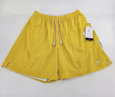 Nike Issue Standard Mesh Reversible Basketball Shorts Mens X-LARGE XL Yellow NEW • $39.92