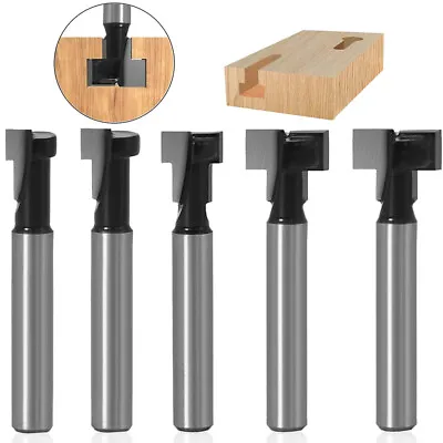 1/4  Shank T-Slot Cutter Router Bit Keyhole Router Bit For Power Tools Common • £7.95