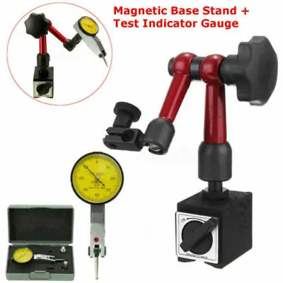 Leverage Dial Indicator Magnetic Base Micrometer Measuring Tools Indicators CA • $33.12