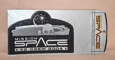 Disney Epcot Mission Space X2 Crew 2004 Official Iron-On Patch Embroidered NIP • $14.95