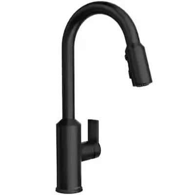 🆕 Moen 87270BL MEENA One Handle Pull-Down Sprayer Kitchen Faucet - Matte Black • $97.97