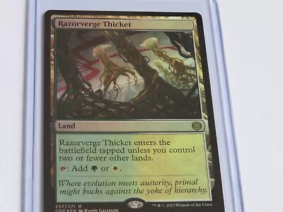 MTG Razorverge Thicket Foil Phyrexia: All Will Be One 257/271 Regular Rare • $2