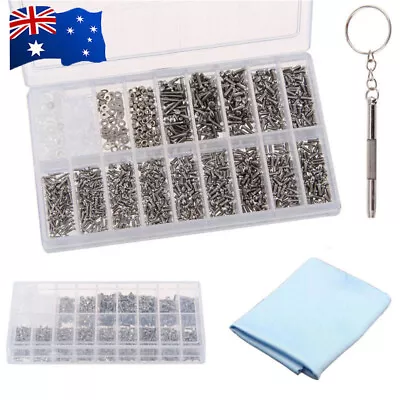 $14.59 • Buy 1000Pcs Micro Glasses Sunglasses Spectacles Screws Repair Kit Screwdriver