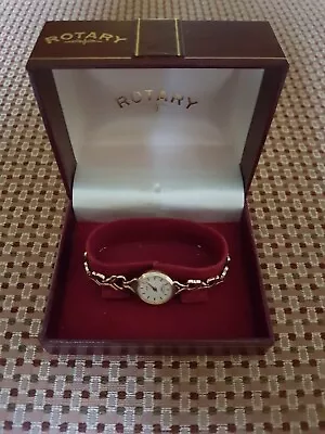 Beautiful Ladies Rotary 9ct Gold Watch In Box - Hallmarked - Great Condition  • £799