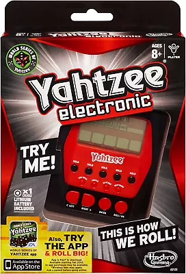 Hasbro Gaming Yahtzee Electronic Hand Held Board Game Customer Package Type:S... • $27.23