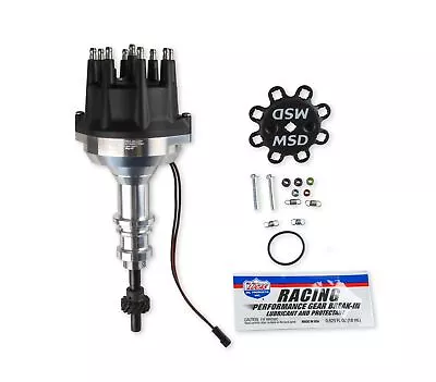 MSD ProBillet Small Diameter Distributor W/Black Cap Steel Gear For FORD 289-302 • $399.95