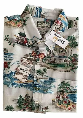 NWT Reyn Spooner Mele Kalikimaka Mens M Limited Issue Christmas Hawaiian Shirt • $70