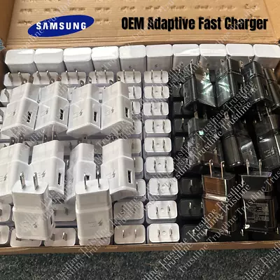 Wholesale Bulk Adaptive Fast USB Wall Charger US Block Power Adapter For Samsung • $231.82