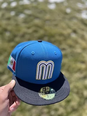 New Era MEN'S 59FIFTY Fitted HAT 5950 BLUE MEXICO WBC CAP MODELO SPECIAL CUSTOM • $44.90