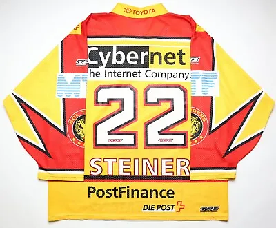 Scl Tigers #22 Steiner Ice Hockey Signed Jersey Trikot Shirt Wuthrich Men’s 2xl • $89.99