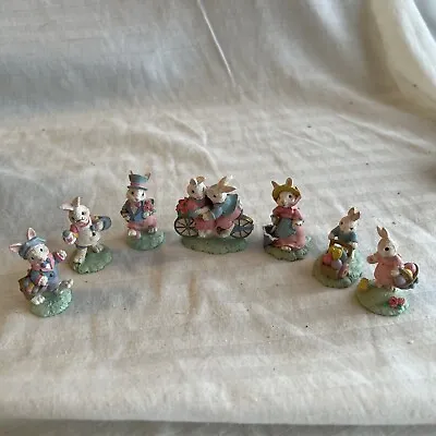 7 Pc Lot Midwest Of Cannon Falls Cottontail Lane Figurines • $30