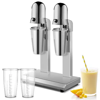 VEVOR Milkshake Maker Milkshake Machine Double Head Malt Maker Stainless Steel • $101.89