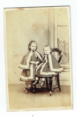 £3.50 • Buy Victorian Cdv Photo Two Small Girls Greenock Largs Millport Photographer