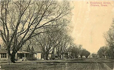 Wheelock Postcard; A Residence Street Onawa IA Monona County • $9.03