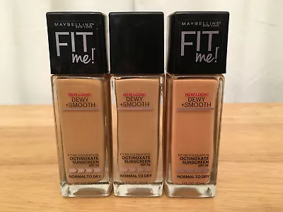 Maybelline Fit Me Dewy & Smooth Foundation Normal To Dry 3 Colors To Choose From • $9.88
