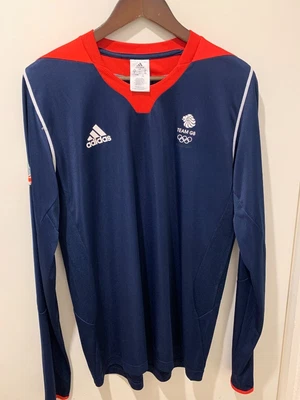 £9.99 • Buy ADIDAS TEAM GB Men's Blue Red And White T-shirt Size UK 42 EU L CG T16