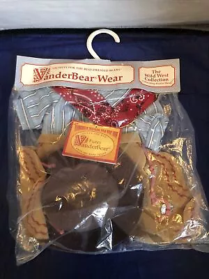 Vanderbear Wear Fuzzy Wild West Collection Outfit 1990 NABCO New NIP Rodeo • $9.50