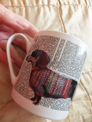 Dachshund With Newsprint Mug • £5.99