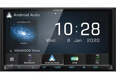 Kenwood DMX7520DABS 7  Screen CarPlay Android Auto Bluetooth DAB Car Stereo New • £374.99