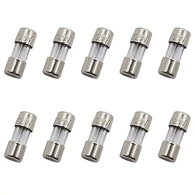 10 Pack F5AL Fast-Blow Mini Fuse 5A 5Amp 125V Glass Fuses 0.14 X 0.3.. • $7.74