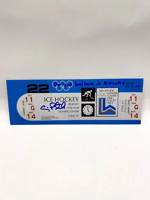 CRAIG PATRICK USA 1980 Olympic Hockey SIGNED Miracle On Ice Ticket Stub JSA COA • $224.96