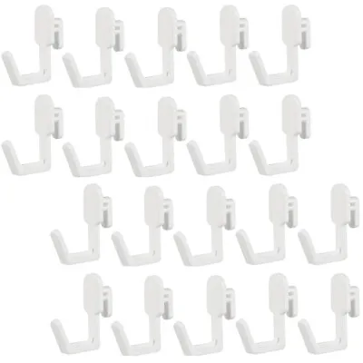  24 Pcs Peg Board Hook Plastic Heavy Duty Coat Hangers Pegboard Shelf Hooks J • £10.45