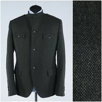 Mens Trachten Loden Sport Coat 42R US Size CAVALLARO Green Wool Blazer Jacket • $69.99
