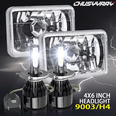 2pcs 4X6 LED Headlights Hi Lo Beam For Chevrolet K5 Blazer C10 C20 Truck Camaro • $119.99