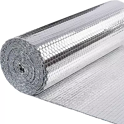 400 Sqf Bubble Reflective Foil Film Mylar 4' X 100' Roll 4 Heat Light Barrier • $154.88