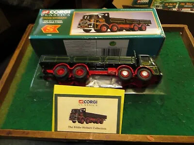 Corgi Classics  Eddie Stobart Erf Kv 8 Wheel Dropside Lorry 11001  1/50 Mib • $16.12