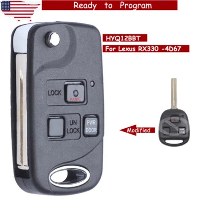 $15.58 • Buy For Lexus RX330 RX350 RX400h 2004-2008 Keyless Remote Car Key Fob HYQ12BBT -4D67
