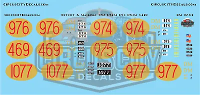 Detroit & Mackinac RS2 RS2M RS3 RS3M C420 HO Scale Decals • $11.99