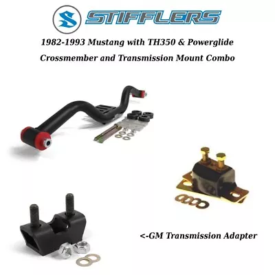 1982-1993 Mustang Stifflers Transmission Crossmember & Mount TH-350 & Powerglide • $260.85